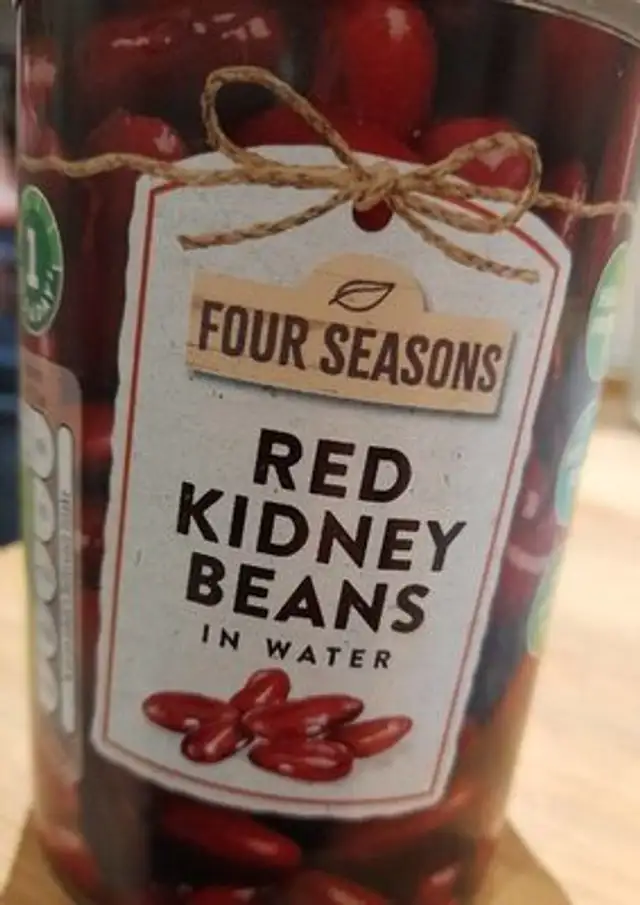red kidney beans in water