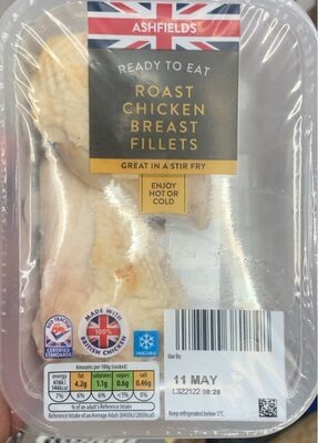 Roast chicken breast fillets front packaging