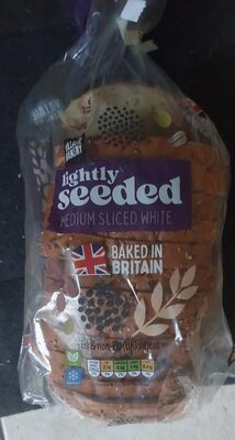 Lightly seeded bread front packaging
