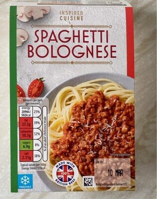 Spaghetti Bolognese front packaging