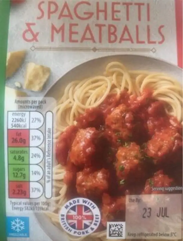 Spaghetti and meatballs