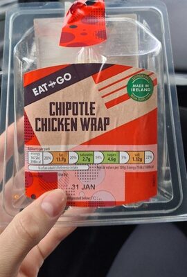 Chipotle chicken wrap