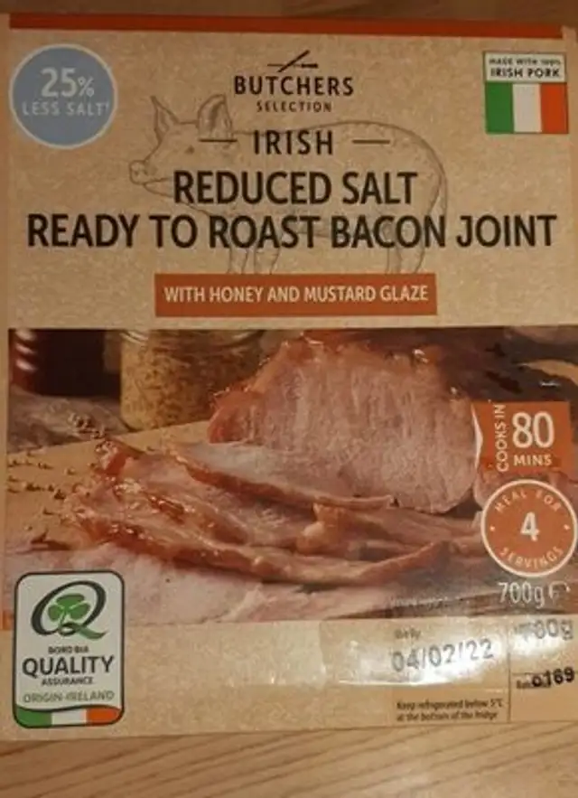 Irish reduced salt Ready to Roast Bacon Joint