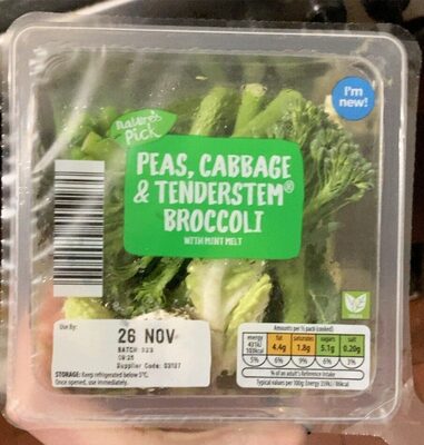 Peas,cabbage & tenderstem broccoli