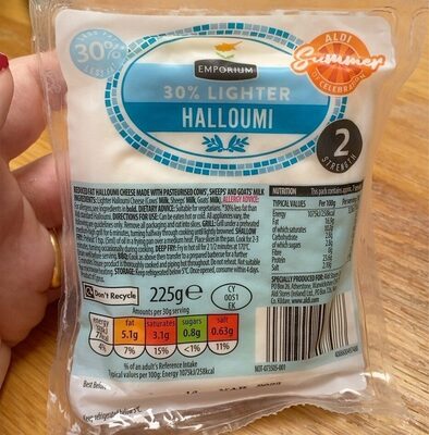 Halloumi front packaging