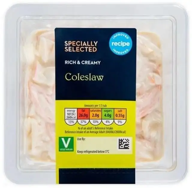 Rich & Creamy Coleslaw front packaging