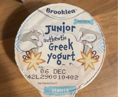 Junior Authentic Greek Yogurt front packaging