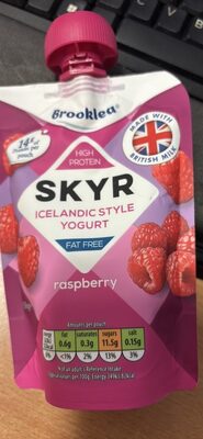 Skyr Icelandic Style Yogurt Raspberry front packaging