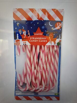 12 Strawberry Candy Canes