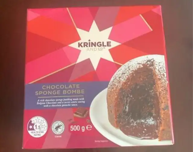 Chocolate sponge bombe