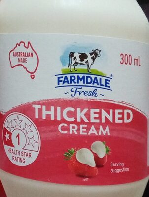 Thickened cream front packaging