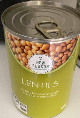Lentils front packaging