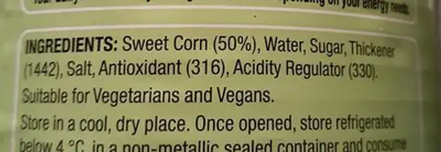 new season creamed corn ingredients label