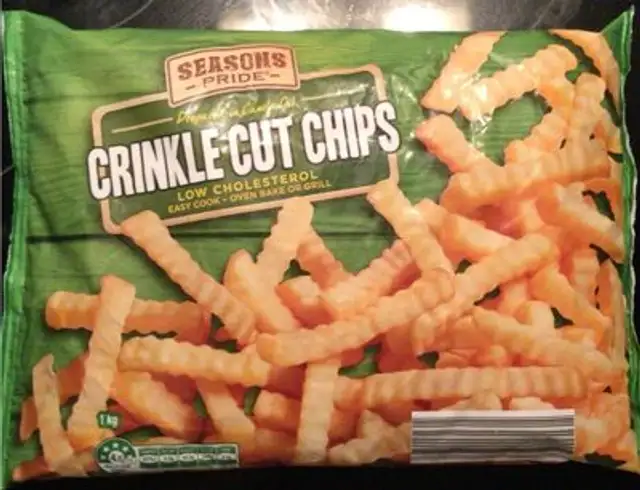 Crinkle cut chips