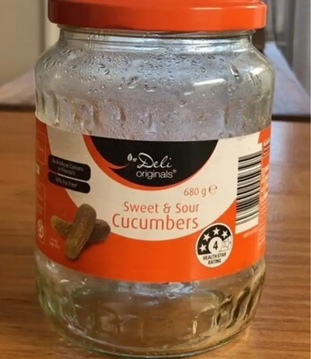 Sweet & Sour Cucumbers front packaging