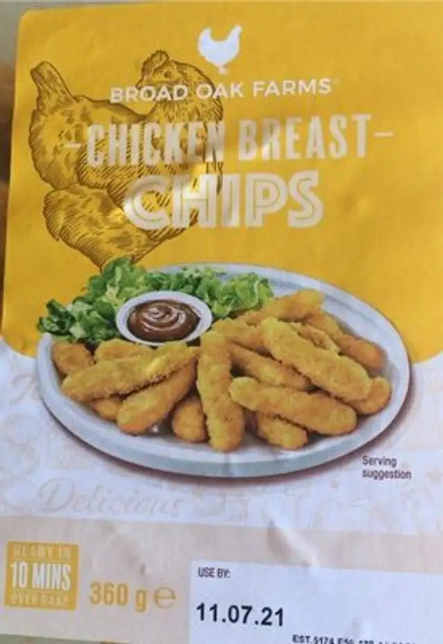 Chicken breast chips