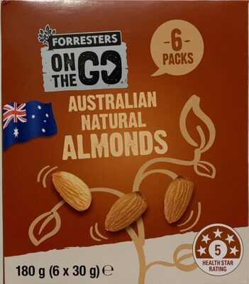 Australian Natural Almonds front packaging