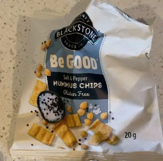 Salt and Pepper hummus chips