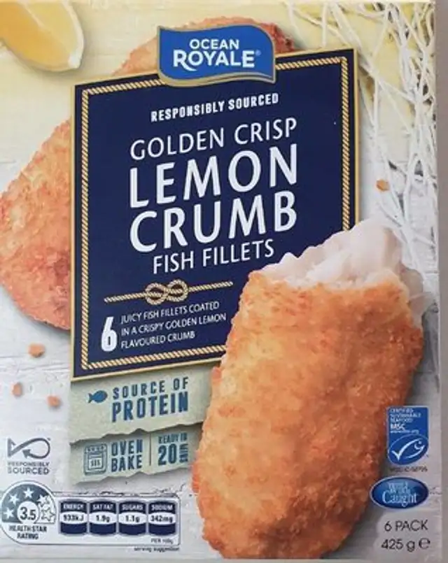 Lemon crumb fish fillets