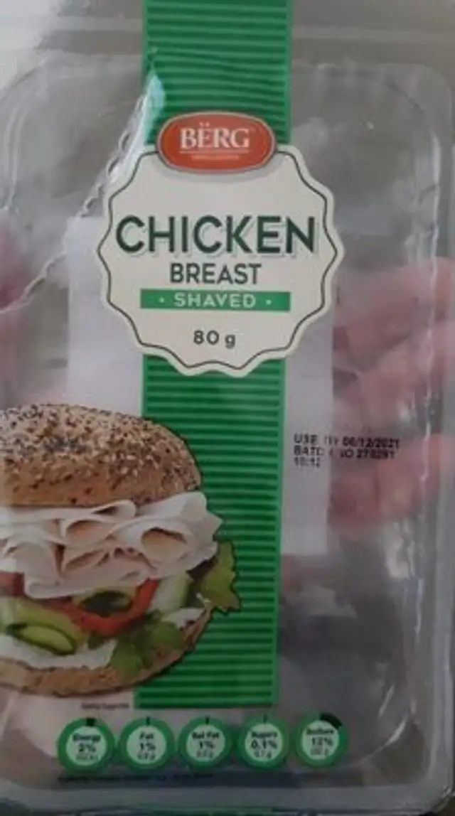 Chicken breast shaved
