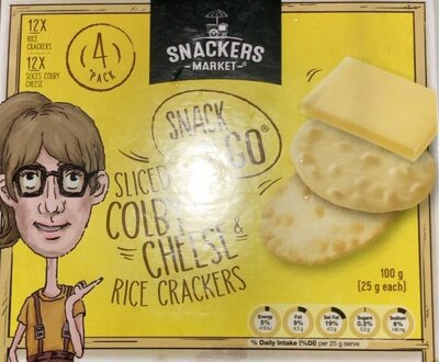Snack n go Colby Cheese & Rice Crackers