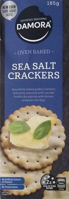 Sea salt crackers front packaging