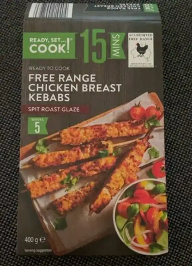 Chicken breast kebabs
