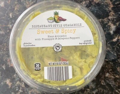 Sweet & Spicy Restaurant-Style Guacamole front packaging