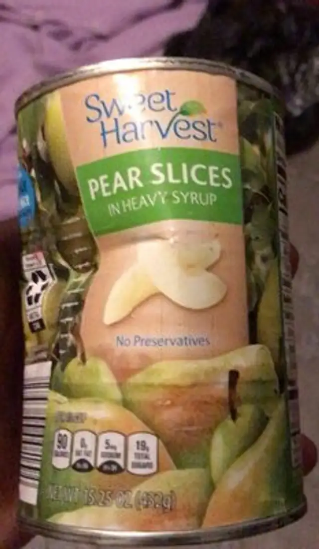 Pear slices