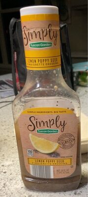 Lemon, poppyseed vinaigrette dressing