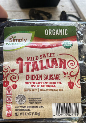 Mild Sweet Italian Chicken Sausage