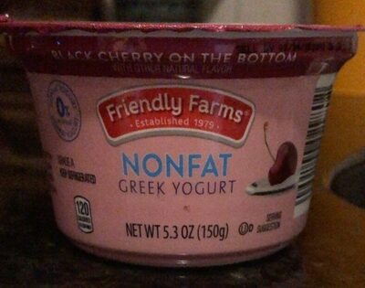 Nonfat greek yogurt- black cherry