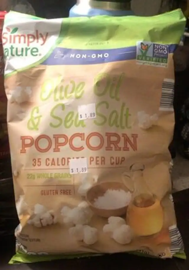 Olive oil and sea salt popcorn