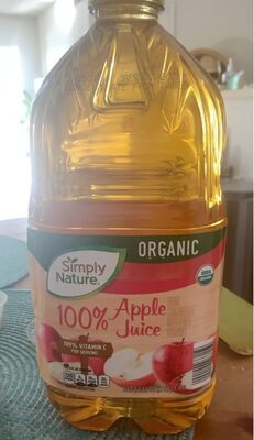 Apple 100% Juice organic front packaging