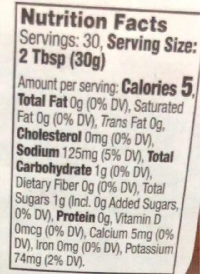 Party Size fresh out salsa medium nutrition facts table