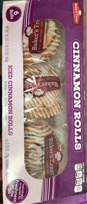 Cinnamon rolls front packaging