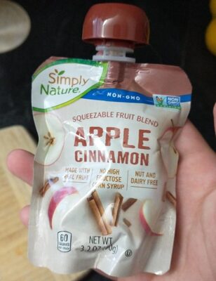 Apple cinnamon apple sauce front packaging