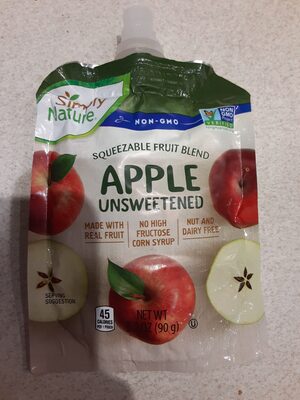 apple unsweetened pouch front packaging