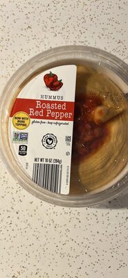 Roasted Red Pepper Hummus front packaging