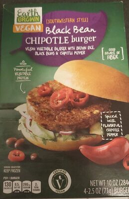 Black bean chipotle burger