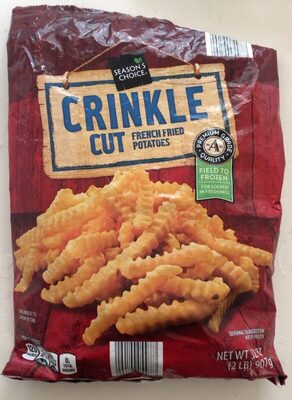 Crinkle cut french fried potatoes