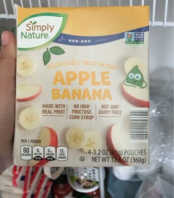 Apple banana fruit blend