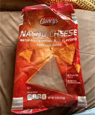 Nacho cheese tortilla chips