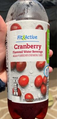Cranberry flavored water beverage