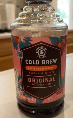 Cold brew coffee concentrate original