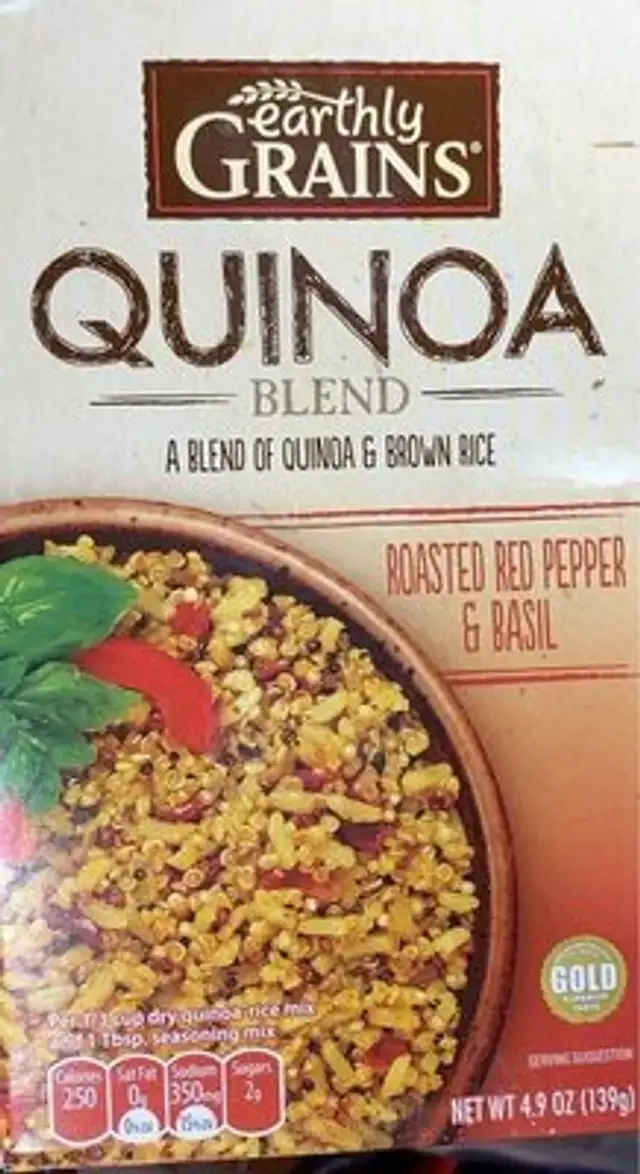 Red Pepper & Basil Quinoa front packaging