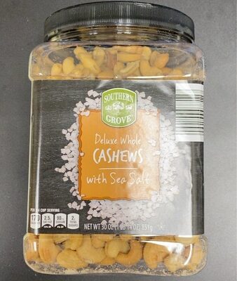 Deluxe Whole Cashews with Sea Salt
