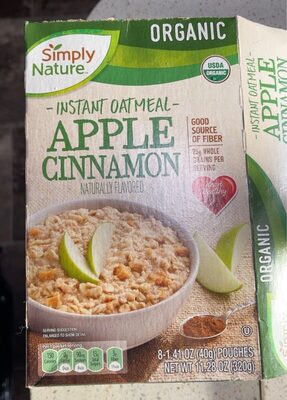 Instant oatmeal apple cinnamon
