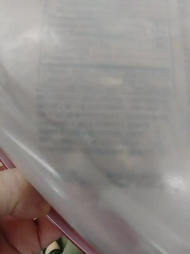 Unknown ingredients label