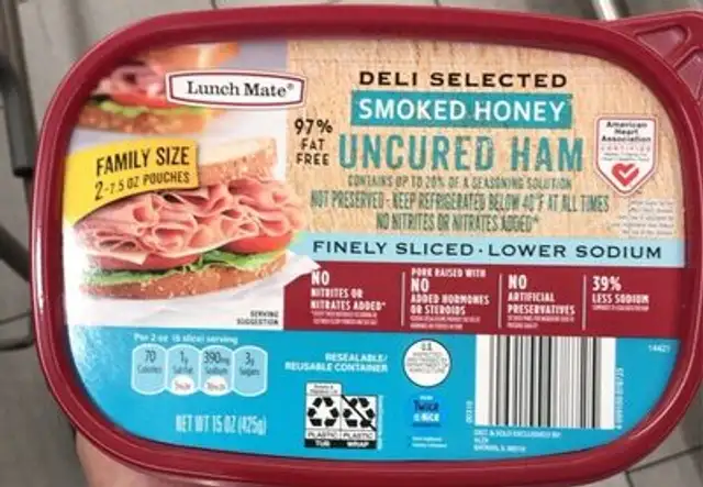 Smoked Honey Uncured Ham front packaging